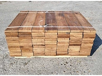 78 x guyana teak planken 25 x 140mm , lengte 65 cm - afbeelding 3 van  3