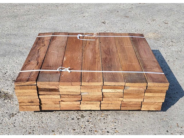 78 x guyana teak planken 25 x 140mm , lengte 90 cm - afbeelding 2 van  6