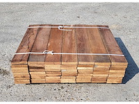 78 x guyana teak planken 25 x 140mm , lengte 90 cm - afbeelding 2 van  6