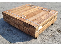 78 x guyana teak planken 25 x 140mm , lengte 90 cm - afbeelding 5 van  6