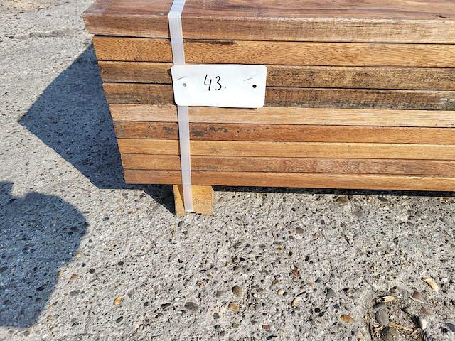 78 x guyana teak planken 25 x 140mm , lengte 90 cm - afbeelding 6 van  6