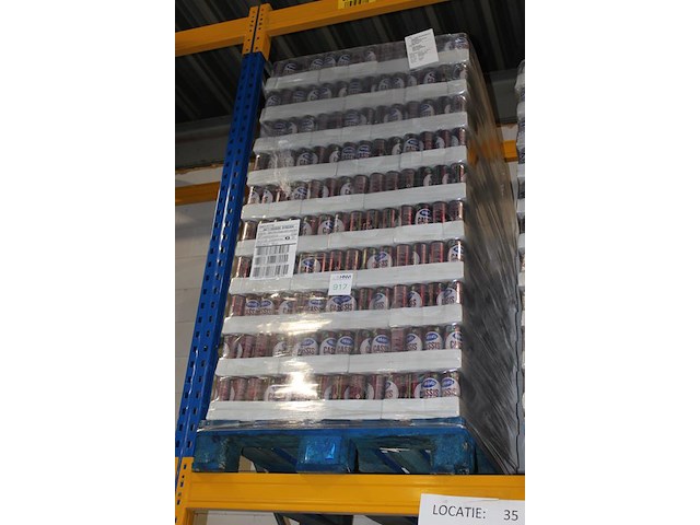 7up lemon & lime zero. 120 trays a 24 blikken 0,33l. totaal 2880 blikken. tht 2-26. bod is inclusief 432 eu... - afbeelding 2 van  2