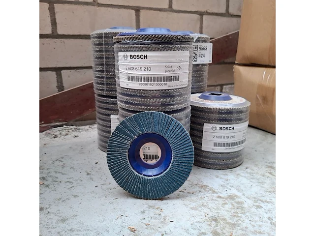 7x 10 stuks lamellenschijf bosch, 125x22,23mm | 60 - afbeelding 1 van  3