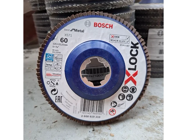 7x 10 stuks lamellenschijf bosch, 125x22,23mm | 60 - afbeelding 3 van  3