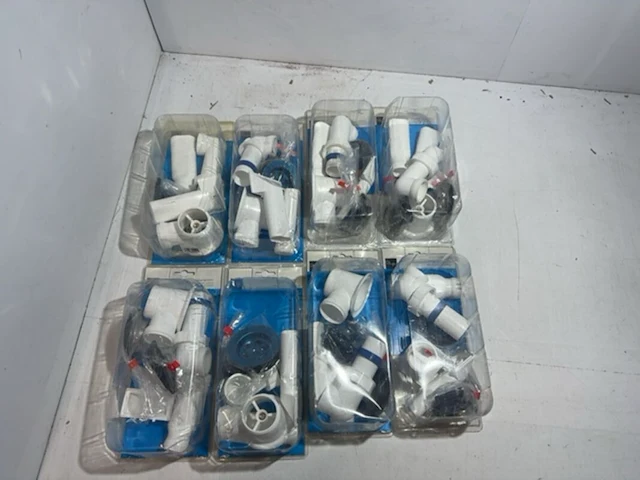 7x afvoerplug 6/4" met overloop, plieger, chroom - afbeelding 1 van  4