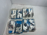 7x afvoerplug 6/4" met overloop, plieger, chroom