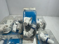 7x afvoerplug 6/4" met overloop, plieger, chroom - afbeelding 2 van  4