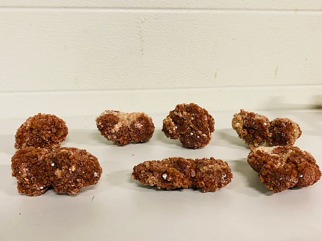 7x aragoniet ruwe clusters - afbeelding 1 van  7