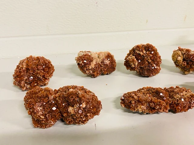 7x aragoniet ruwe clusters - afbeelding 6 van  7