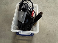 7x bak met diverse bekabeling en adapters - afbeelding 4 van  10