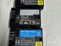 7x batterij voor camera - afbeelding 2 van  8