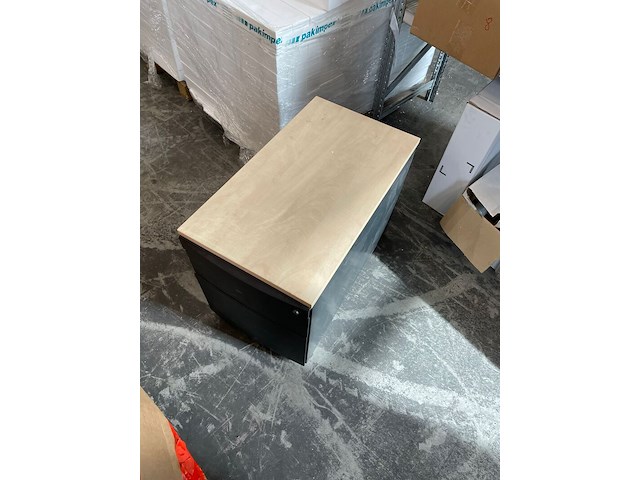 7x bureau kasten klein, zwart - afbeelding 1 van  3