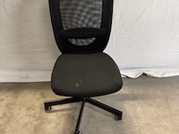 7x bureaustoel ikea, flintan, zwart - afbeelding 1 van  6