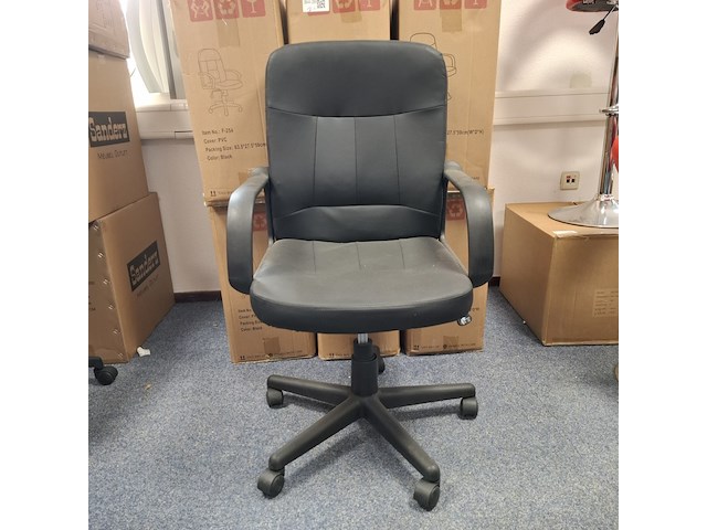 7x bureaustoel zwart - afbeelding 1 van  5