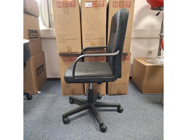 7x bureaustoel zwart - afbeelding 3 van  5