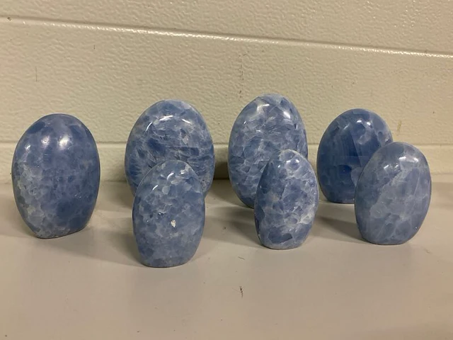 7x calciet blauw vrije vorm - afbeelding 1 van  6