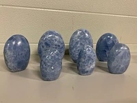 7x calciet blauw vrije vorm
