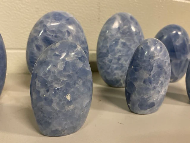 7x calciet blauw vrije vorm - afbeelding 3 van  6
