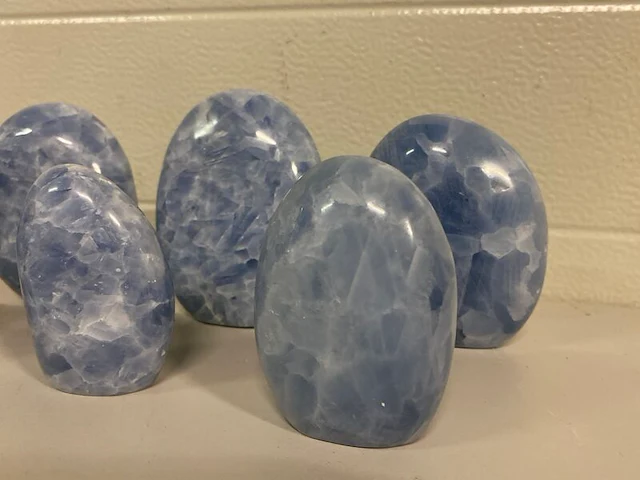 7x calciet blauw vrije vorm - afbeelding 4 van  6