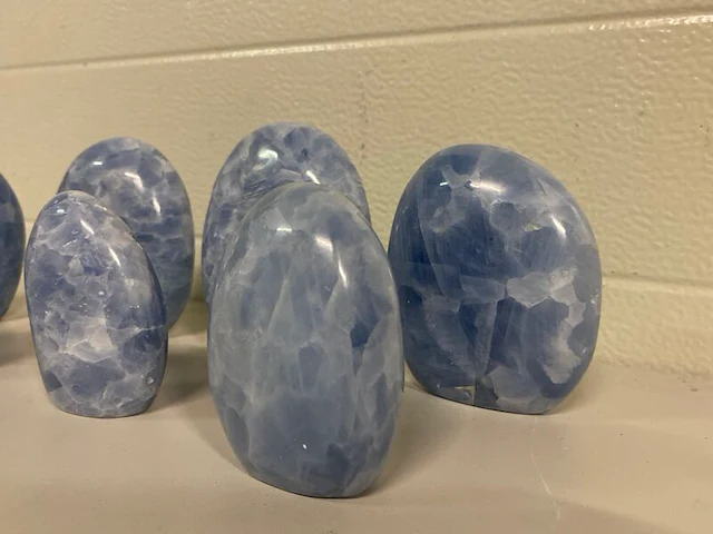7x calciet blauw vrije vorm - afbeelding 5 van  6
