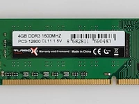 7x ddr3 ram geheugen 4gb 1600mhz, hynix, turbo x, pc3-12800 cl11 - afbeelding 2 van  2