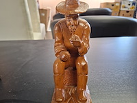 7x decoratieve houten beeldjes - afbeelding 3 van  8