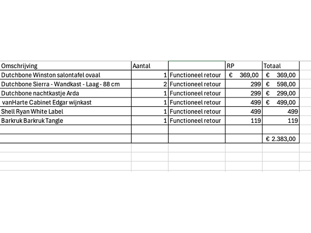 7x diverse meubels dutchbone en van harte - afbeelding 8 van  10