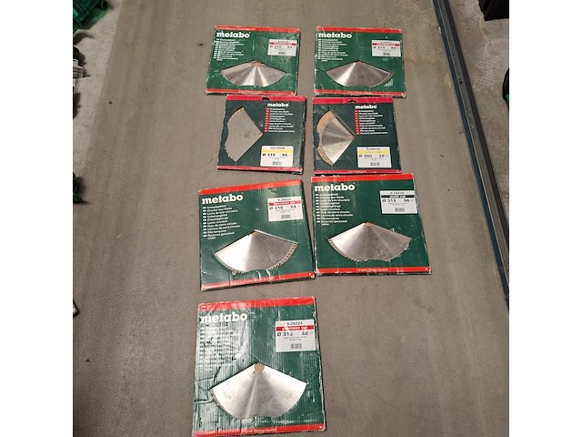 7x diverse zaagbladen metabo - afbeelding 1 van  8