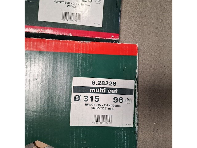 7x diverse zaagbladen metabo - afbeelding 4 van  8