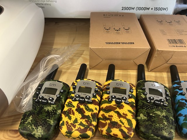 7x diversen w.o. walkie talkie sets, kookplaten - afbeelding 3 van  7