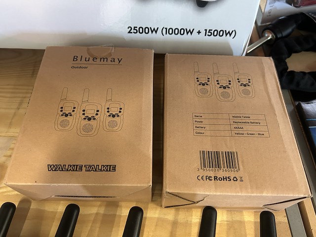 7x diversen w.o. walkie talkie sets, kookplaten - afbeelding 4 van  7