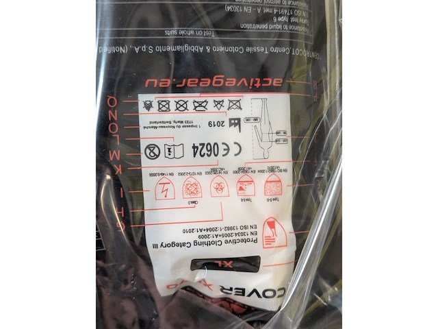 7x doos à 50 stuks coverallset active gear, x571, bouwjaar 2019 - afbeelding 6 van  6