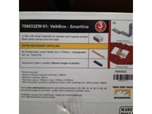 7x doos dakhaken, valkbox, smartline 759033zw-01 - afbeelding 3 van  4