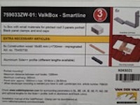 7x doos dakhaken, valkbox, smartline 759033zw-01 - afbeelding 3 van  4