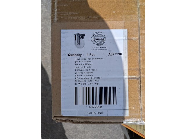 7x doos transportwielen, manutan - afbeelding 6 van  7
