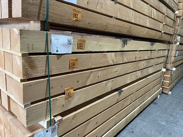7x douglas balken fijnbezaagd, 150x150mm, lengte 400cm - afbeelding 4 van  4
