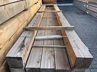 7x douglas balken fijnbezaagd, 200x200mm, lengte 500cm