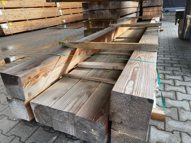 7x douglas balken geschaafd, 190x190mm, lengte 500cm - afbeelding 1 van  3