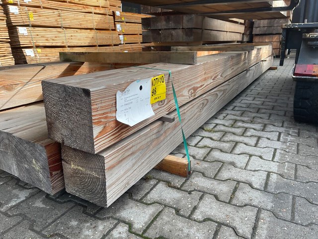 7x douglas balken geschaafd, 190x190mm, lengte 500cm - afbeelding 2 van  3