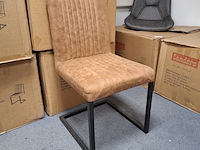 7x eetkamerstoel cognac - afbeelding 1 van  5