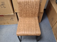 7x eetkamerstoel cognac - afbeelding 3 van  5