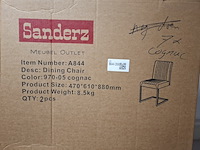 7x eetkamerstoel cognac - afbeelding 5 van  5