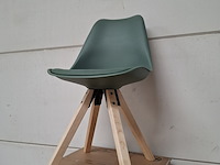 7x eetkamerstoel klarup, 6x zwart, 1x groen - afbeelding 1 van  7