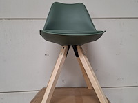 7x eetkamerstoel klarup, 6x zwart, 1x groen - afbeelding 2 van  7