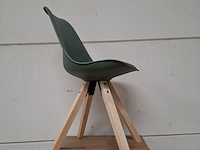 7x eetkamerstoel klarup, 6x zwart, 1x groen - afbeelding 3 van  7