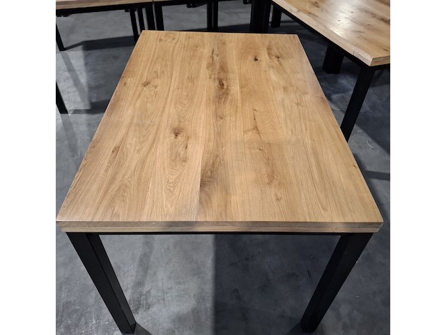 7x eiken horeca/ kantine tafels - afbeelding 8 van  8