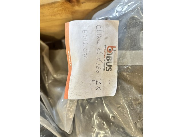 7x elektrolasbocht, plasson fusamatic lasmof, 45-elbow 160, zwart - afbeelding 2 van  5