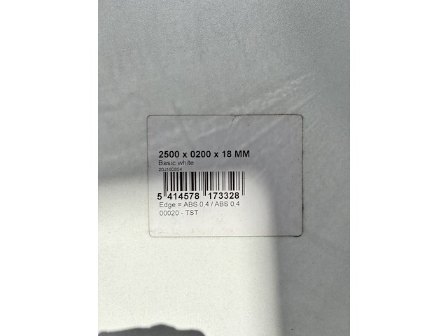 7x gemelamineerde meubelpanelen / interieurbouwpanelen, gemelamineerd, basic white (wit) - afbeelding 2 van  3