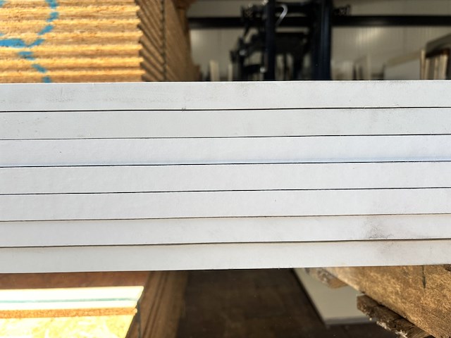 7x gemelamineerde meubelpanelen / interieurbouwpanelen, gemelamineerd, basic white (wit) - afbeelding 3 van  3