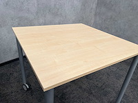 7x gispen - verrijdbare kantinetafel 80x80 - afbeelding 1 van  3